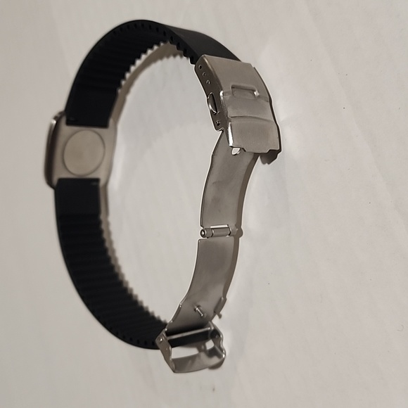 MAGNETIC BRACELET adjustable unisex mens womens stainless steel silicone rubber - Picture 3 of 4